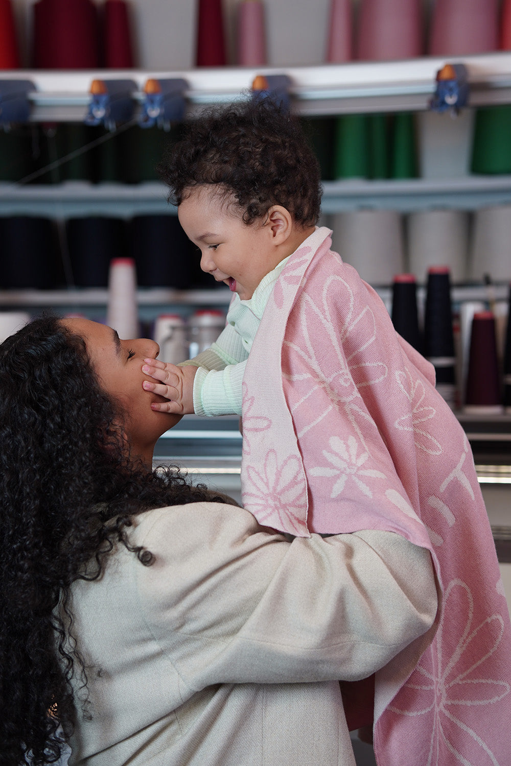 KALUMI x LILIMOON | Babydecke mit Namen GROW FREE WITH ME – personalisiertes Geschenk zur Geburt