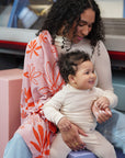 KALUMI x LILIMOON | Babydecke mit Namen GROW FREE WITH ME – personalisiertes Geschenk zur Geburt