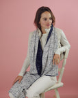 Scarf 'MIDNIGHT' with silk