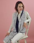 Scarf 'MIDNIGHT' with silk