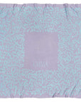 Personalisierte Babydecke Ocean aus Baumwolle mit Kaschmir in Flieder und Hellblau. By LILIMOON
