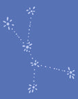 Personalisierte lilimoon Babydecke Sternbild Krebs