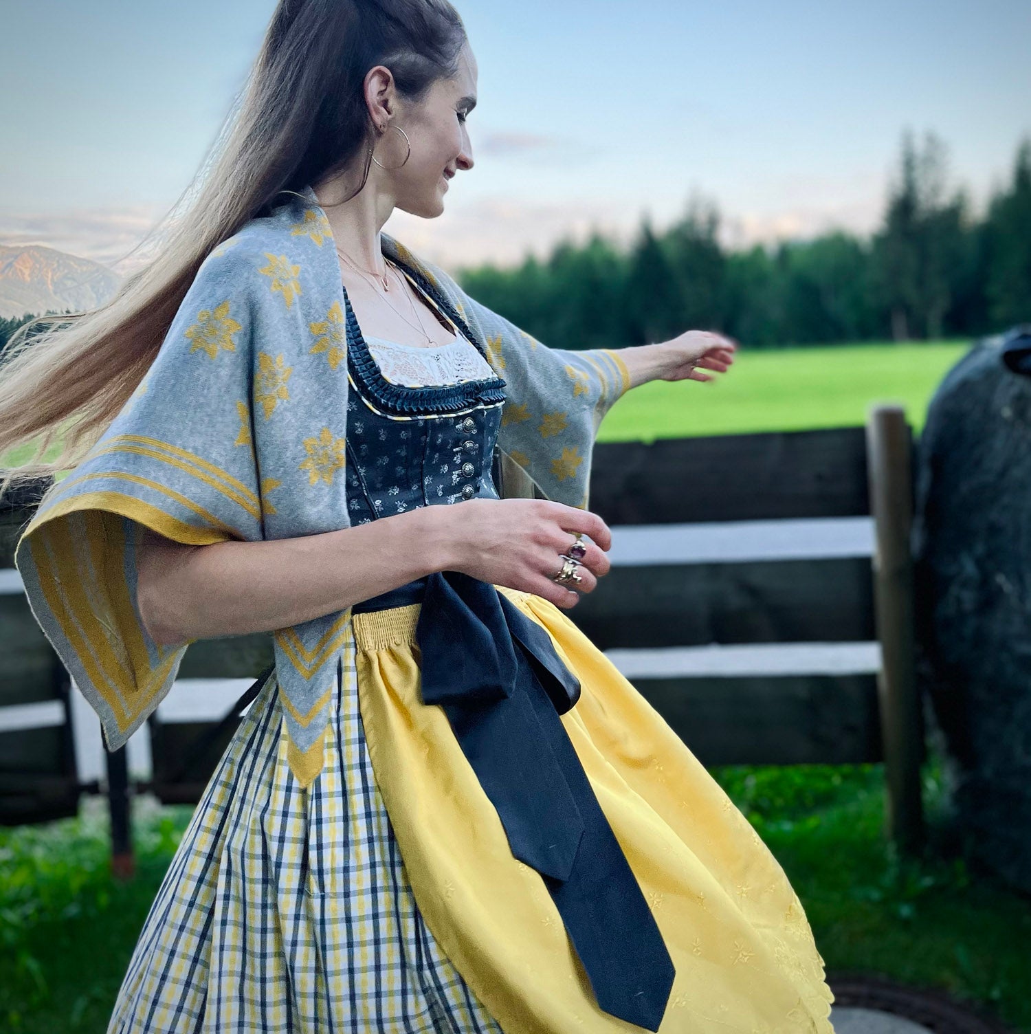 Tuch EDELWEISS – mit Kaschmir und Seide