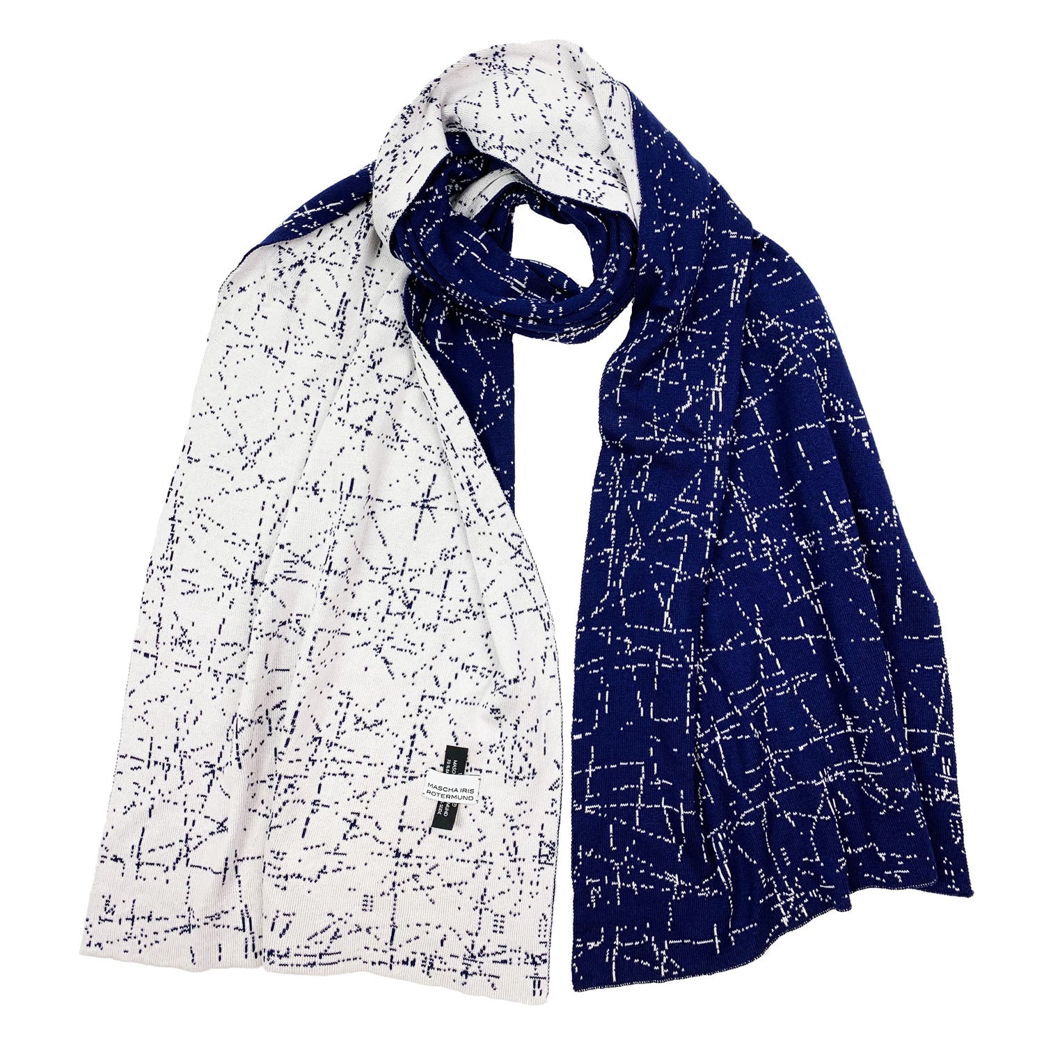Scarf 'MIDNIGHT' with silk