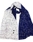 Scarf 'MIDNIGHT' with silk