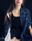 Scarf 'MIDNIGHT' with silk