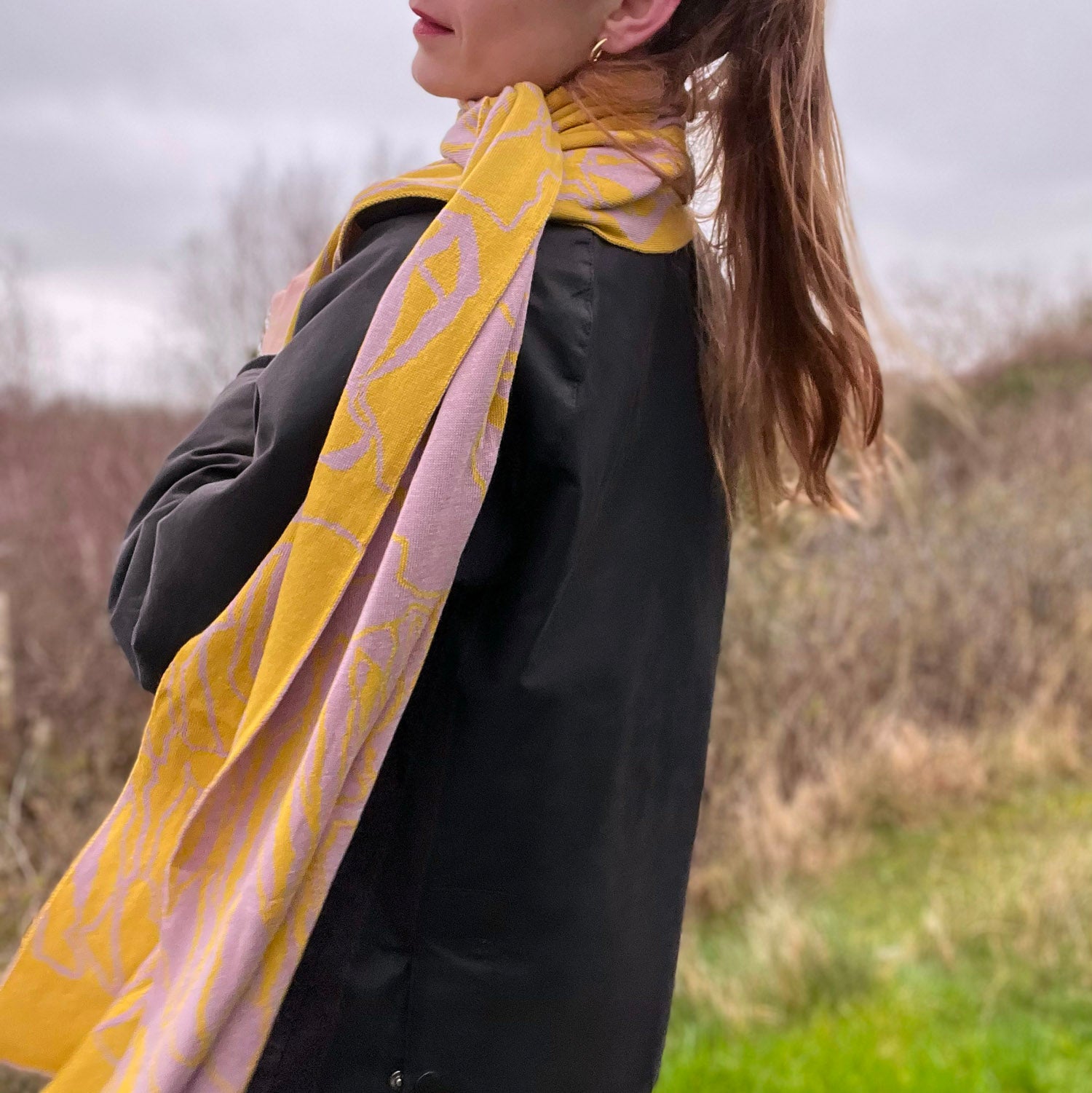 Schal TULIP – mit Seide