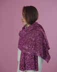 Cape 'VERGISS MEIN NICHT' with silk 