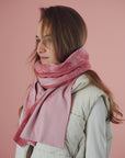 Scarf 'CLOUDY' with silk 