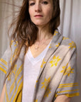 Shawl 'EDELWEISS' with cashmere and silk 