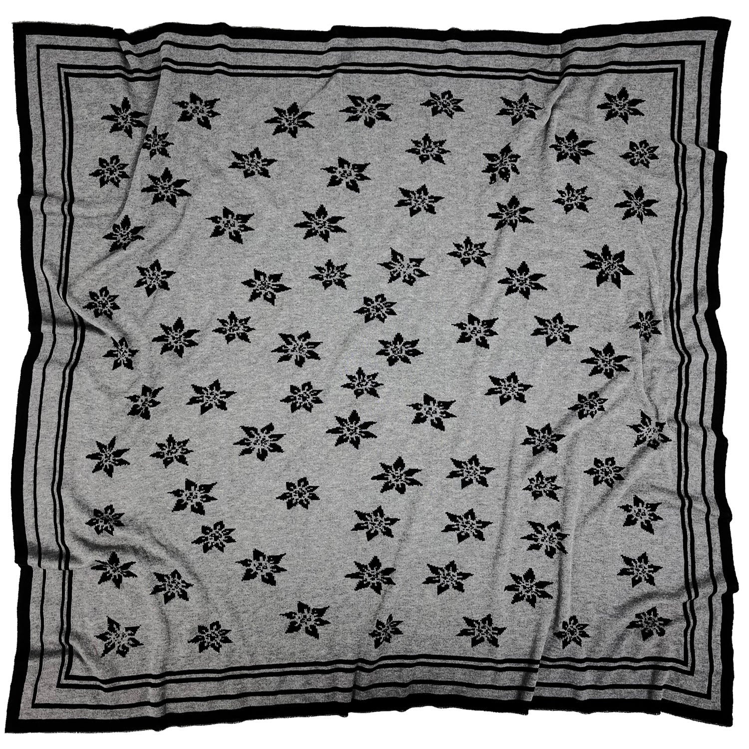 Shawl &#39;EDELWEISS&#39; with cashmere and silk 