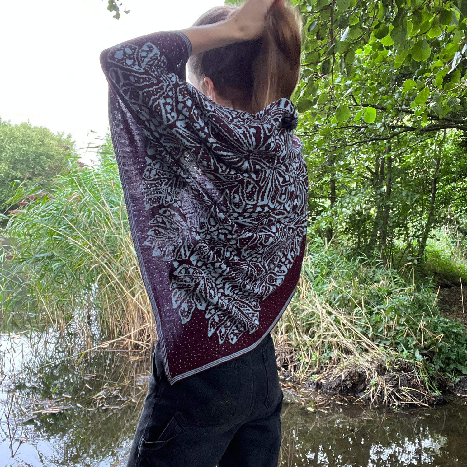 Shawl &#39;WILD THING&#39; with cashmere